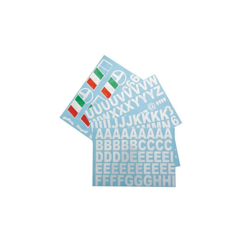 Zelfklevend vel Letters/Figuren/Italiaanse vlag - DE-LETTRES-IT - 3661768527436