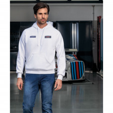 Sweat à capuche Sparco Martini Racing bandes dans le dos