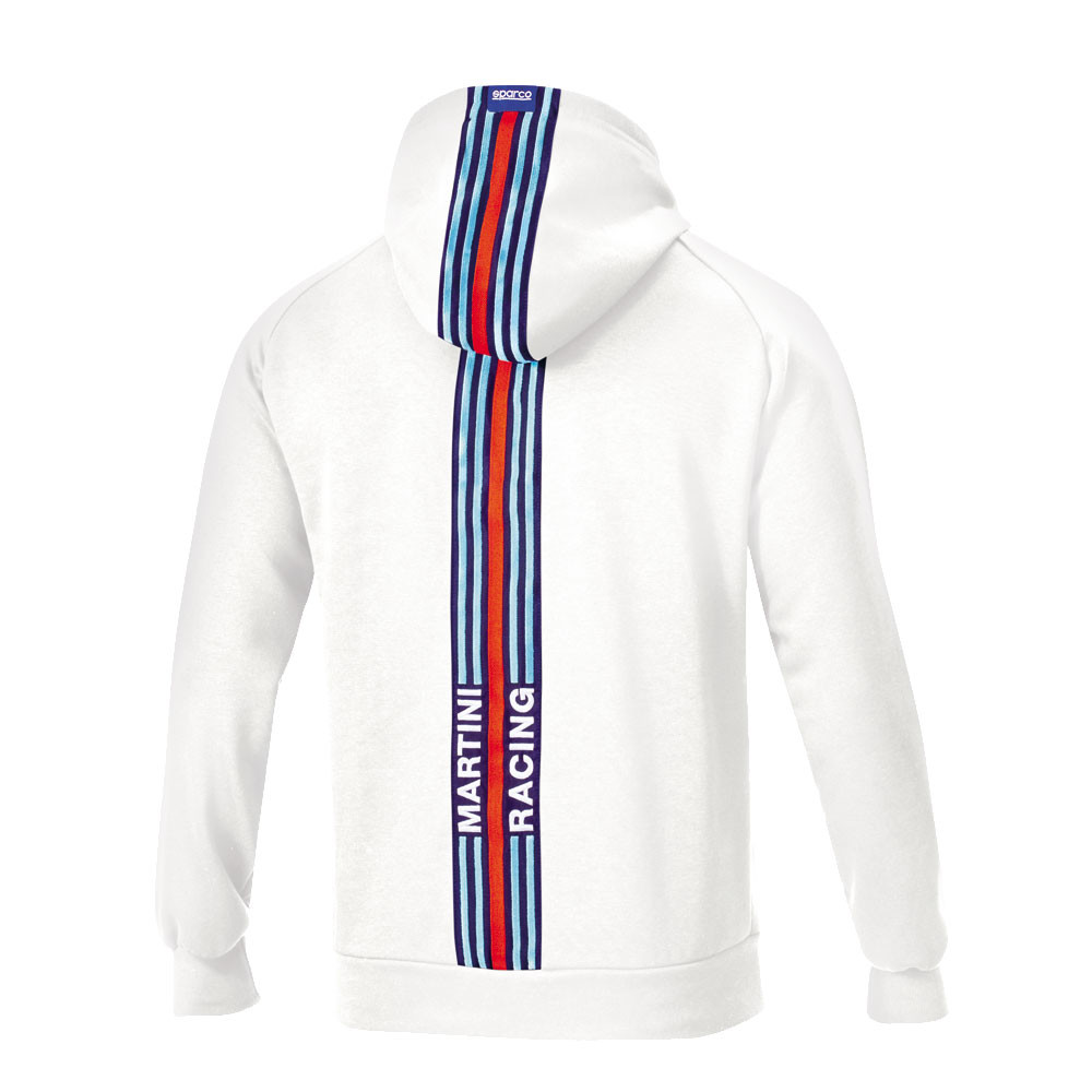 Hanorac cu glugă Sparco Martini Racing cu benzi pe spate - 01340MR.BM.XL - 01340MRBM4XL - 8033280426743