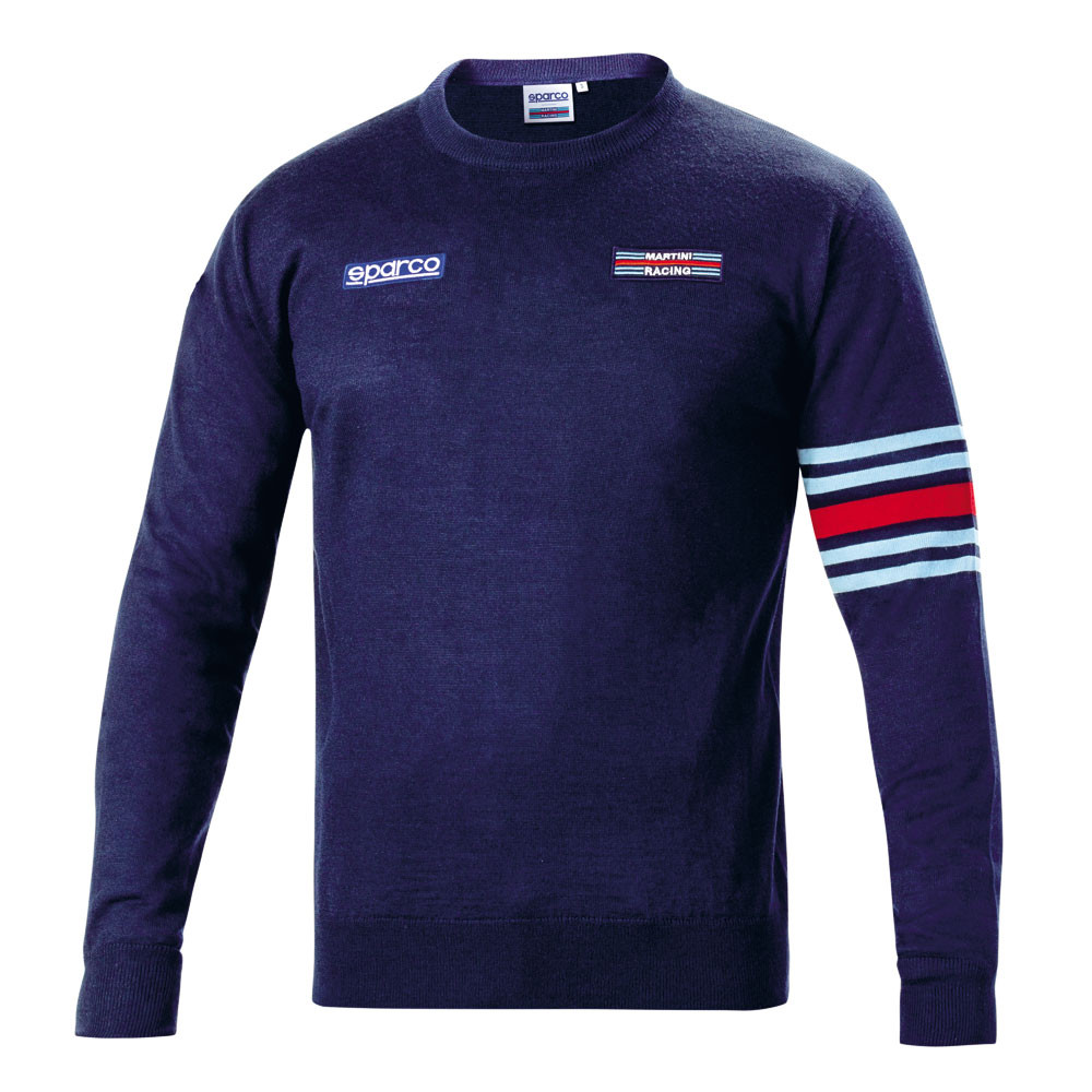 Pulover Sparco Martini Racing din lână, cu guler rotund - 01338MR.BM.XXL - 01338MRBM5XXL - 8033280426941