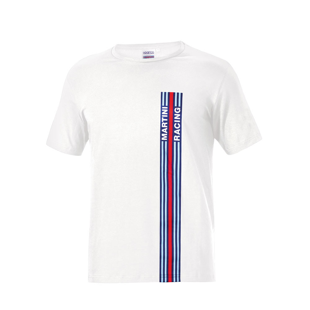 T-shirt Sparco Martini Racing con striscia - 01339MR.BL.XXL - 01339MRBI5XXL - 8033280427115