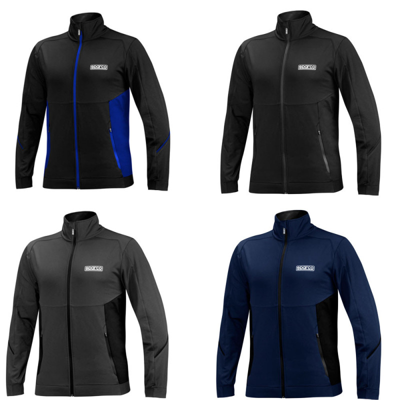 Sparco sweatshirt met rits - 01366.N.S - 01366NR1S - 8033280447007