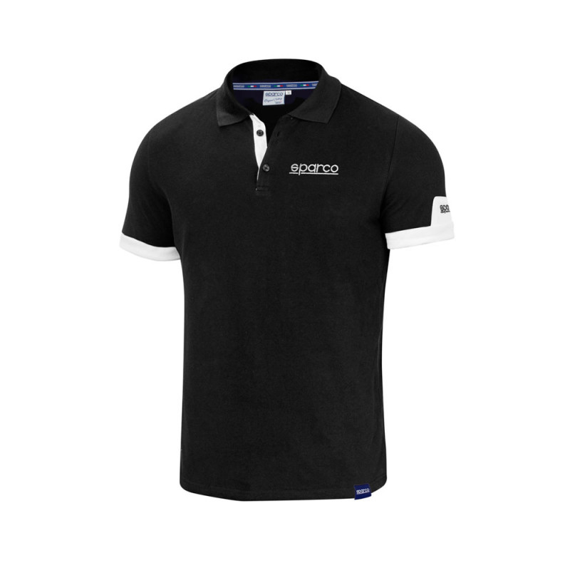 Tricou polo pentru bărbați Sparco Corporate - 01322.N.L - 01322NR3L - 8033280428082