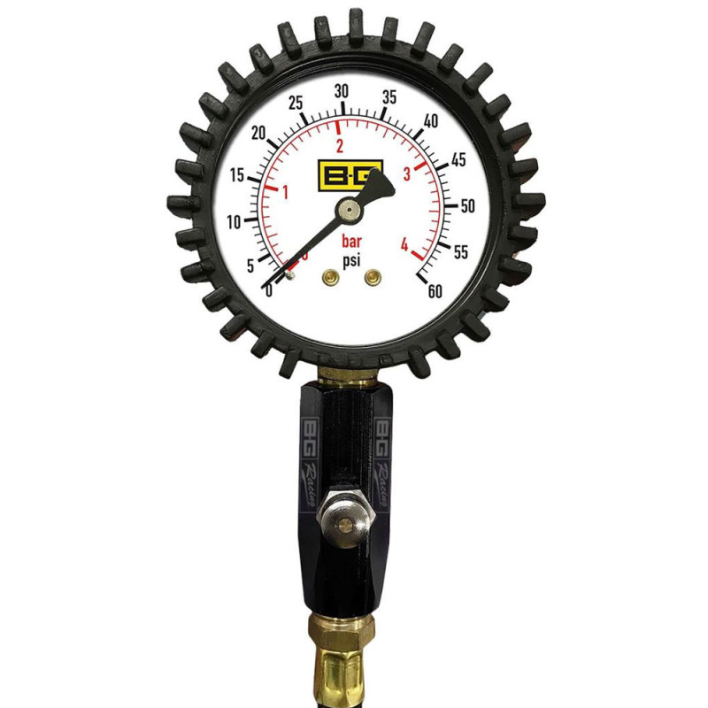 Manometru de presiune al anvelopelor BG-Racing 0-60 psi/0-4 bar - BG-R515 - BGR515 - 5060252098458