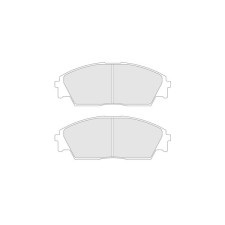 Remblokken CL Remmen RC6 voor Honda Accord 2.2 16V van 89 tot 92 - CL-4083-RC6 - 4083RC6 - 3661768216507