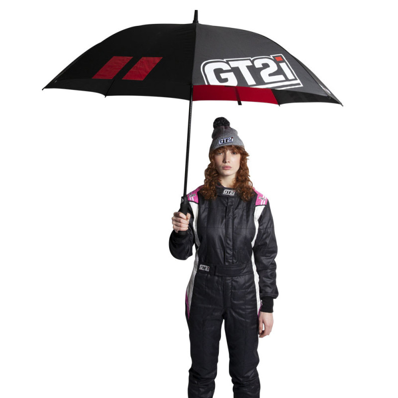 GT2i zwart/rode paraplu - GT-PARAPLUIE-3 - 3661768394694