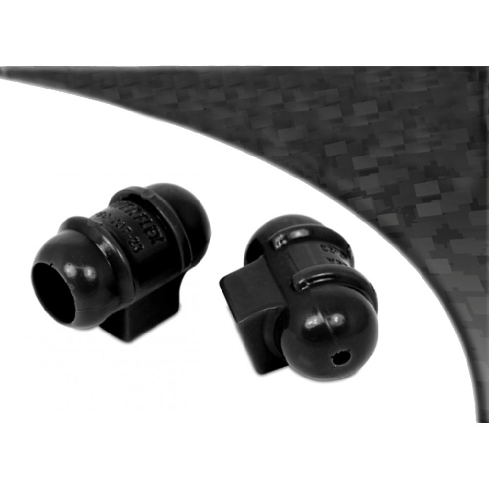 Silentbloc Powerflex Bară antiruliu Diametru 23 mm R19 16S (2 bucăți) - PF-F6020723-2N - PFF60-207-23BLK - 5055676513601