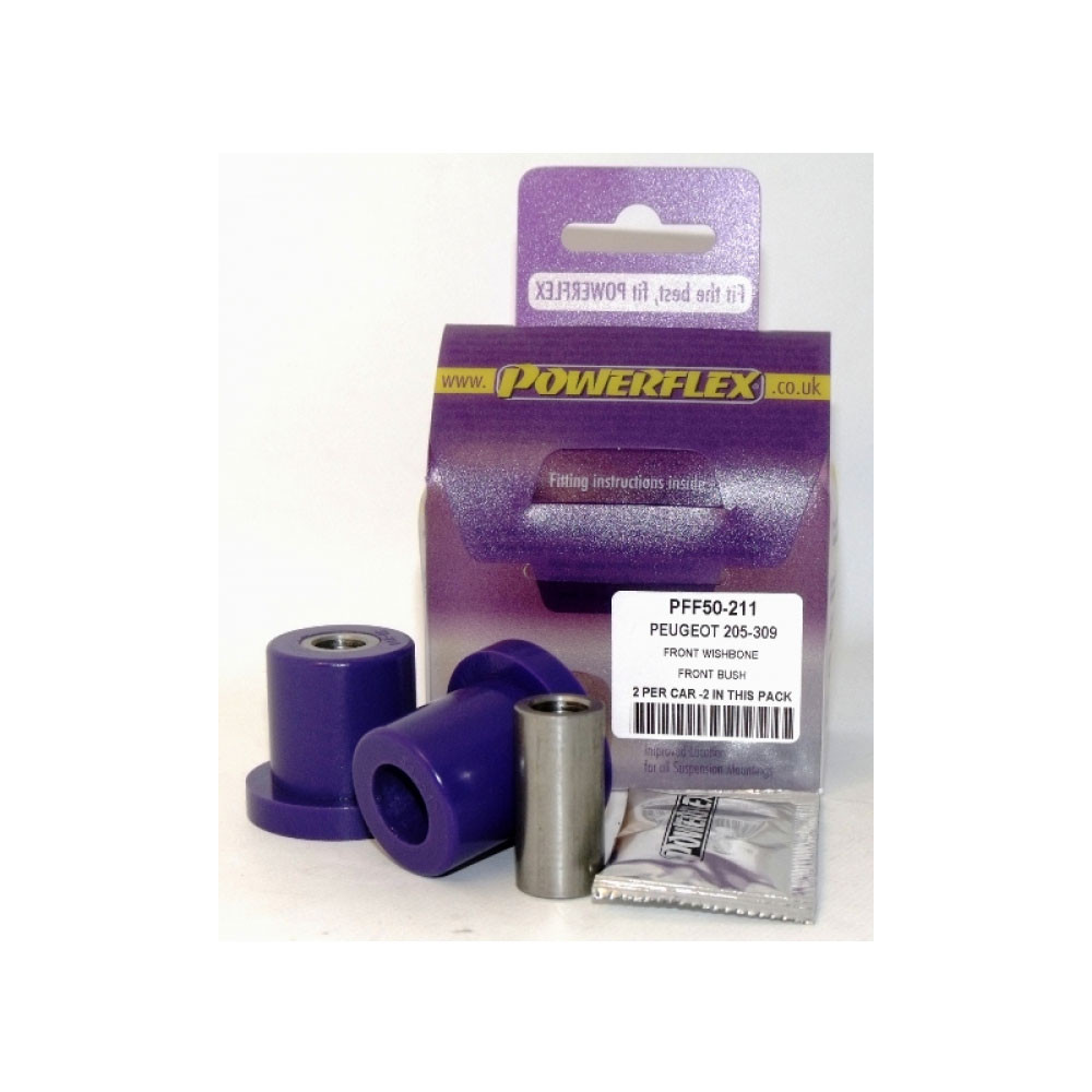 Silentbloc Powerflex triunghiular față pentru Peugeot 205 / 309 GTI (2 bucăți) - PF-F50211-2 - PFF50-211 - 5055676506146