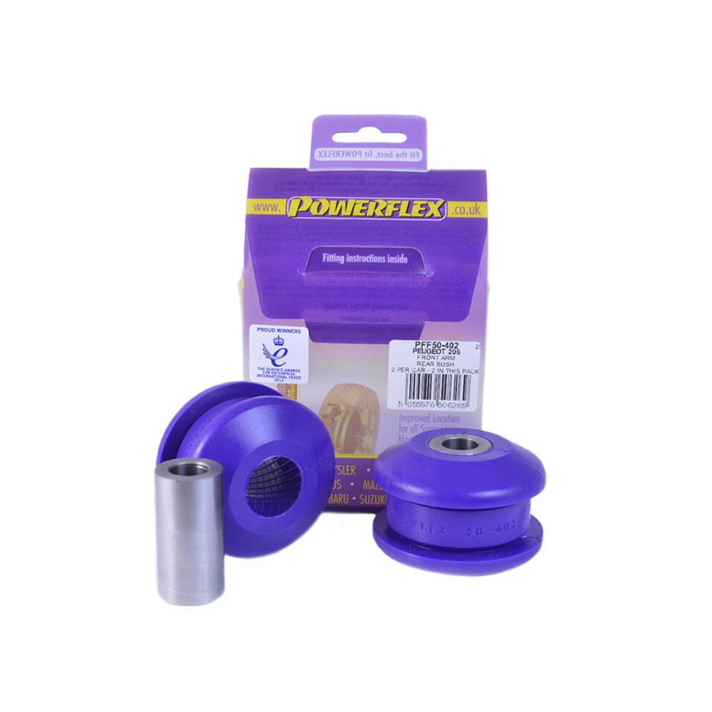 Powerflex Bushing Front Arm Rear Bush Peugeot 206 (2 Pieces) - PF-F50402-2 - PFF50-402 - 5055676506269