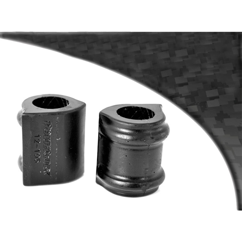 Silentbloc Powerflex Black Series – Bară antiruliu față, interior, 22 mm, Citroën Saxo (2 bucăți) - PF-F12105-2N - PFF12-105BLK - 5055676502490