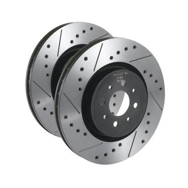 Tarox SJ solid drilled and grooved front brake disks Land Rover Range Rover Sport 2.7 D 4x4 190cv 2005-2013 - TA-0393-SJ - SJ 0393 - 3661768869062