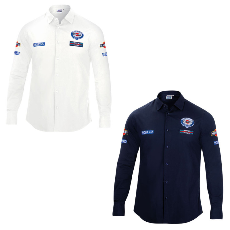 Sparco Martini Racing shirt met lange mouwen - 01277MR.BL.XS - 01277MRBI0XS - 8033280392246
