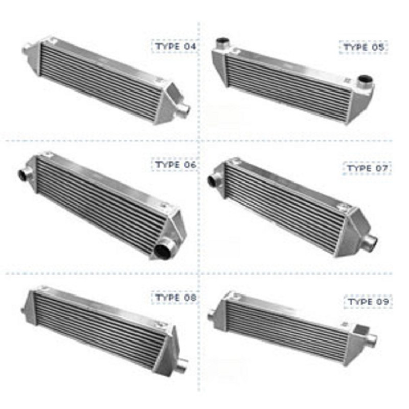 Intercooler universal FORGE Tip 04 – 2 racorduri laterale centrate – 680x80x200 mm - FO-FMINT104U.51.M8 - FMINT100UNIV-M8-TD51-UT04 - 3661768826270