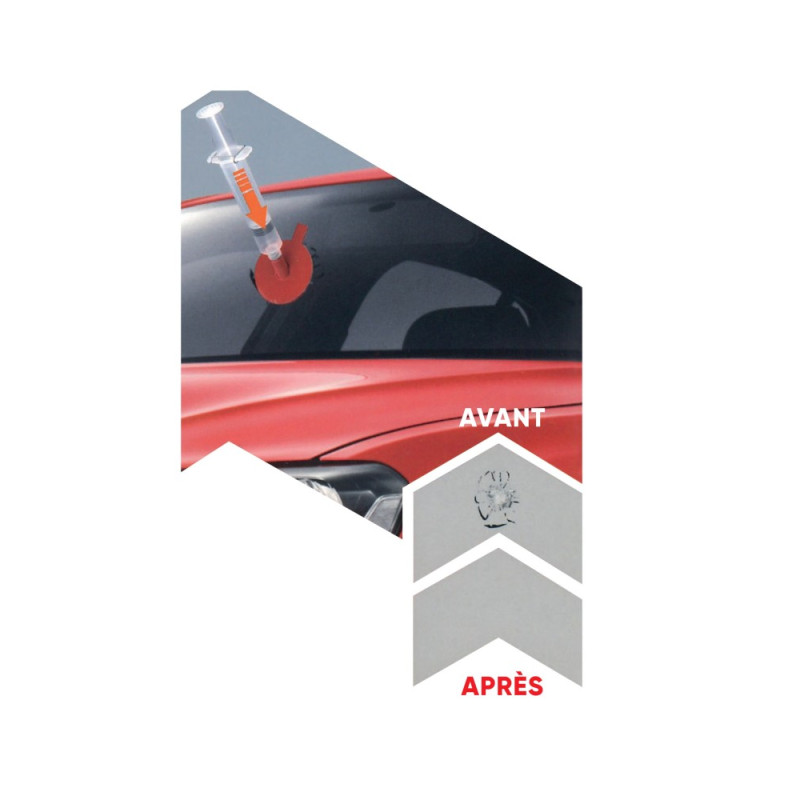 Kit professionale di riparazione del parabrezza - 17 pezzi - AS-328591 - 328591 - 3233753285913