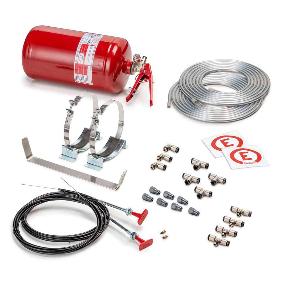 Estintore meccanico acciaio Sparco 4,25L FIA 2000 - 014772MSL - 014772MSL - 8033280278748