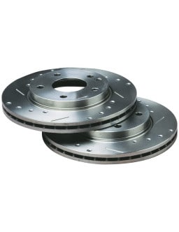 BRATEX Group A brake discs perforated grooved Volkswagen Golf 1/2 Front 239x20mm