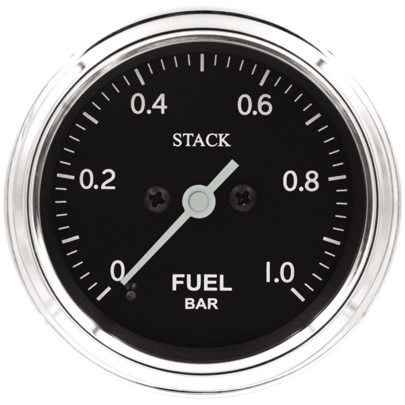 Stack Classic 52mm benzinedrukmeter 0-1b elektrisch - ST-3303C - ST3303C - 3661768625279