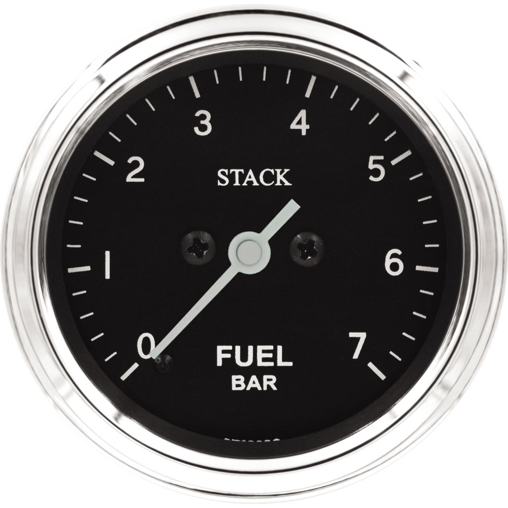 Stack Classic 52mm brandstofdrukmeter 0-7 bar elektrisch - ST-3305C - ST3305C - 3661768625286