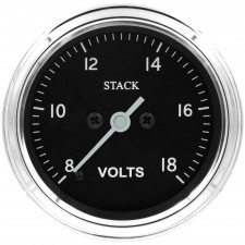 Manometro Stack Classic 52mm  voltmetro 8-18v elettrico
