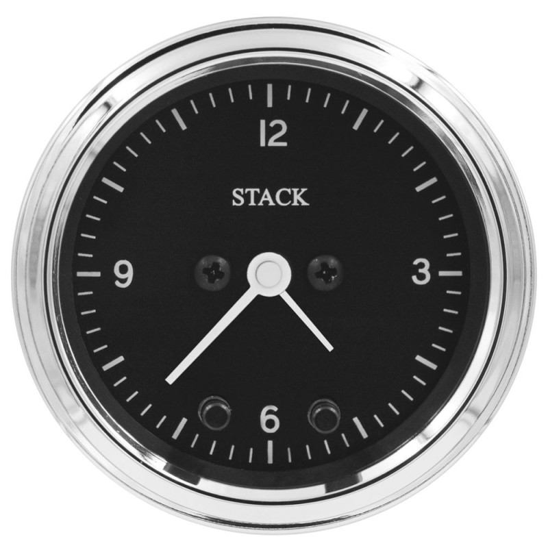 Stack Classic 52mm analoge klok met zwarte achtergrond - ST-3317C - ST3317C - 3661768625347
