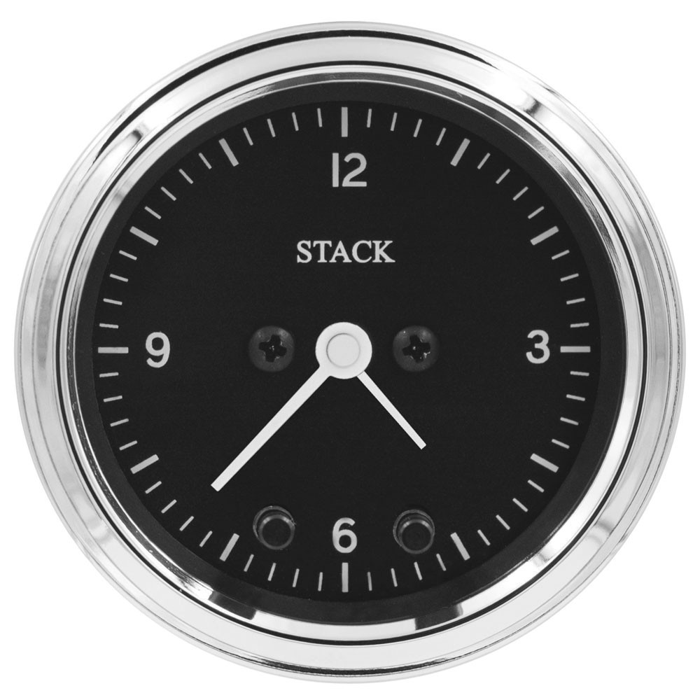 Stack Classic 52mm analoge klok met zwarte achtergrond - ST-3317C - ST3317C - 3661768625347