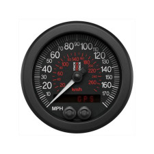 GPS snelheidsmeter Stack 88mm zwart 0-180mph en 290km/h - ST-3803 - ST3803 - 3661768625354