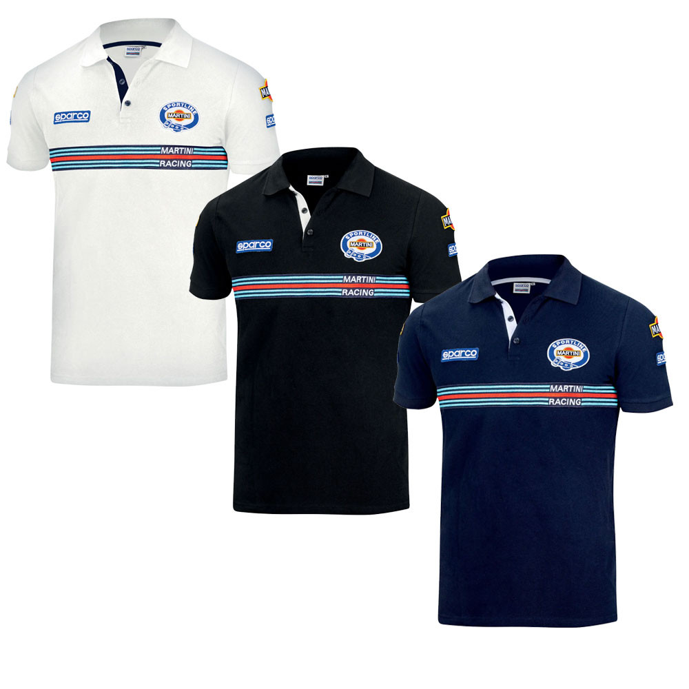 Sparco Martini Racing Replica polo - 01275MR.BL.M - 01275MRBI2M - 8033280391171