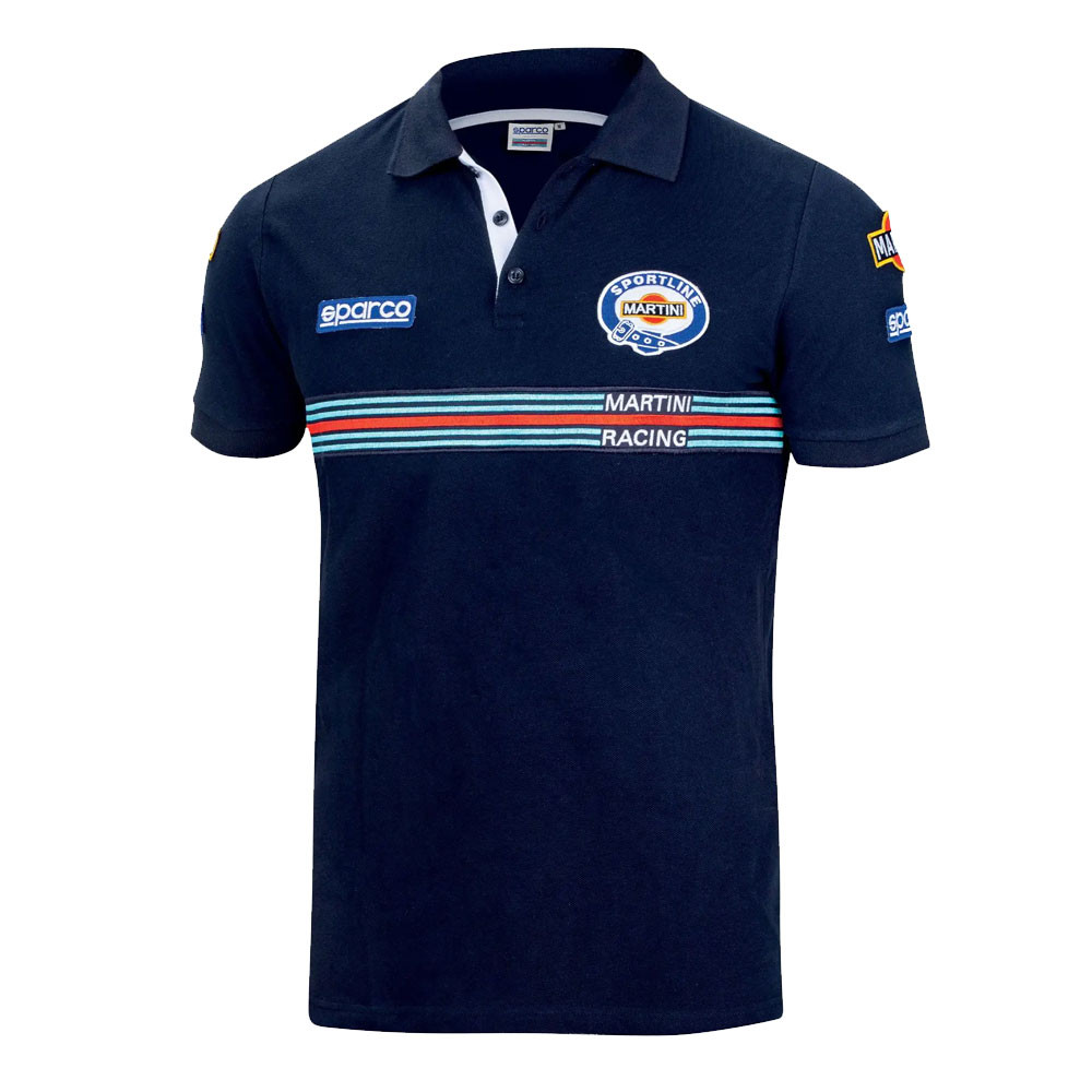 Sparco Martini Racing Replica polo - 01275MR.BL.M - 01275MRBI2M - 8033280391171