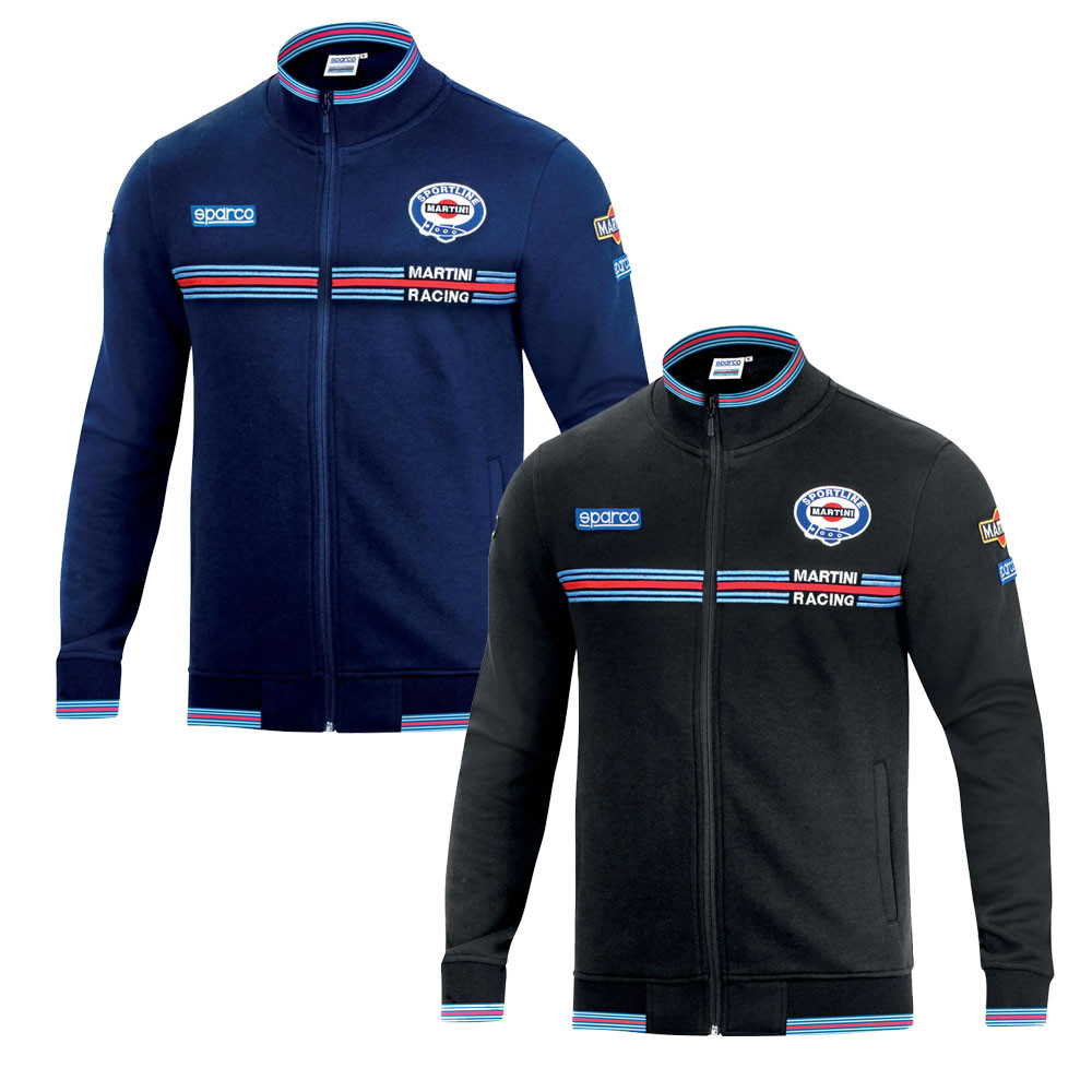 Martini Racing sweatshirt met rits - 01278MR.G.3XL - 01278MRGR6XXX