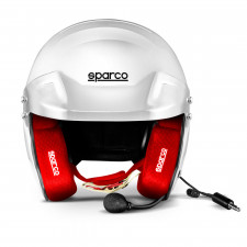 Casque jet Sparco RJ-i avec intérieur rouge
