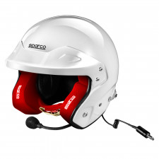 Casque jet Sparco RJ-i avec intérieur rouge