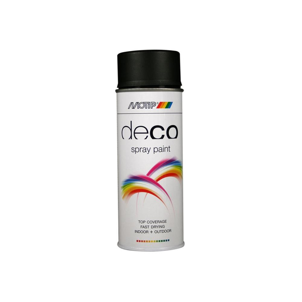 Peinture glycero Noir Satine 400ml RAL 9005 - MTP-01659 - 01659 - 8711347016594