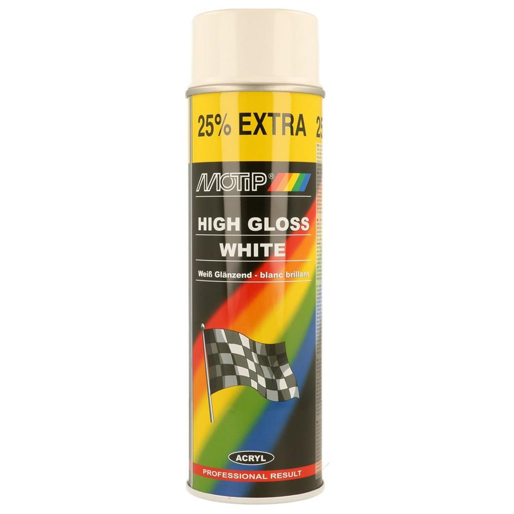 MOTIP 4000 Series Gloss White Paint 500ml - MTP-04004 - 04004 - 8711347040049
