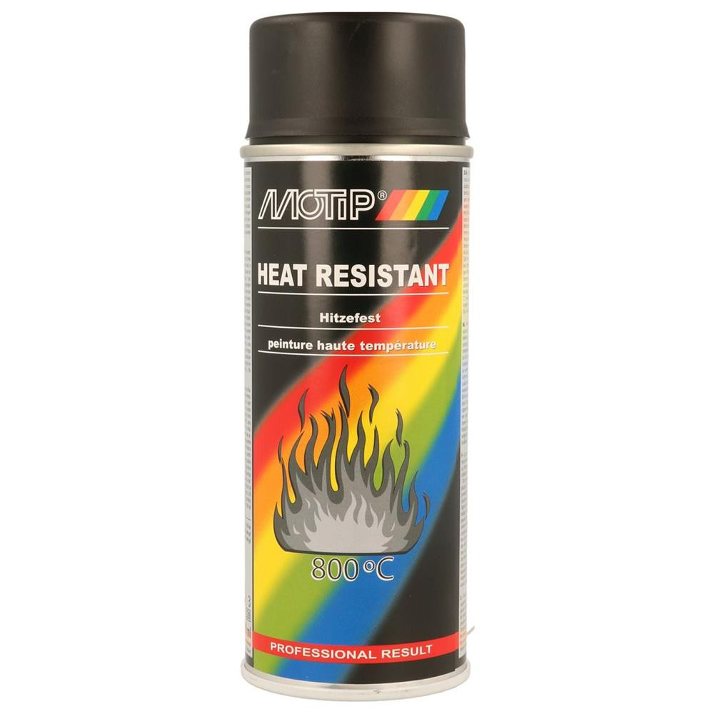 High temperature paint Black MOTIP 4000 Series 400ml - MTP-04031 - 04031 - 8711347040315