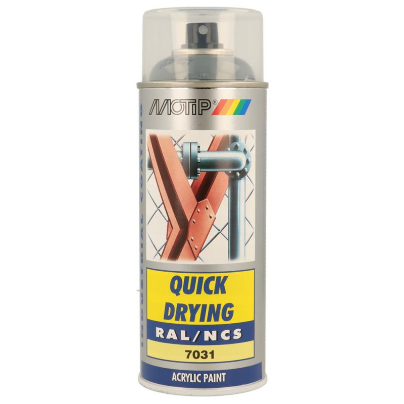 Spuitverf RAL 7031 MOTIP RAL 400ml - MTP-07022 - 07022 - 8711347070220