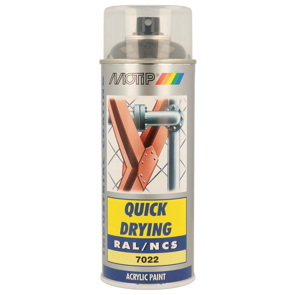 Peinture aérosol RAL 7022 MOTIP RAL 400ml - MTP-07025 - 07025 - 8711347110544