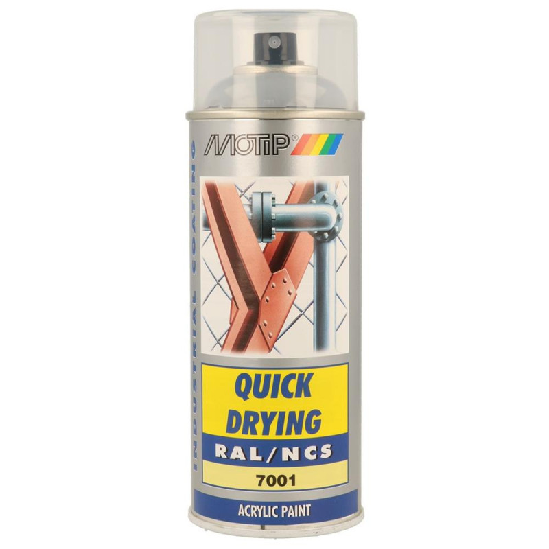 RAL 7001 spuitverf MOTIP RAL 400ml - MTP-07026 - 07026 - 8711347070268