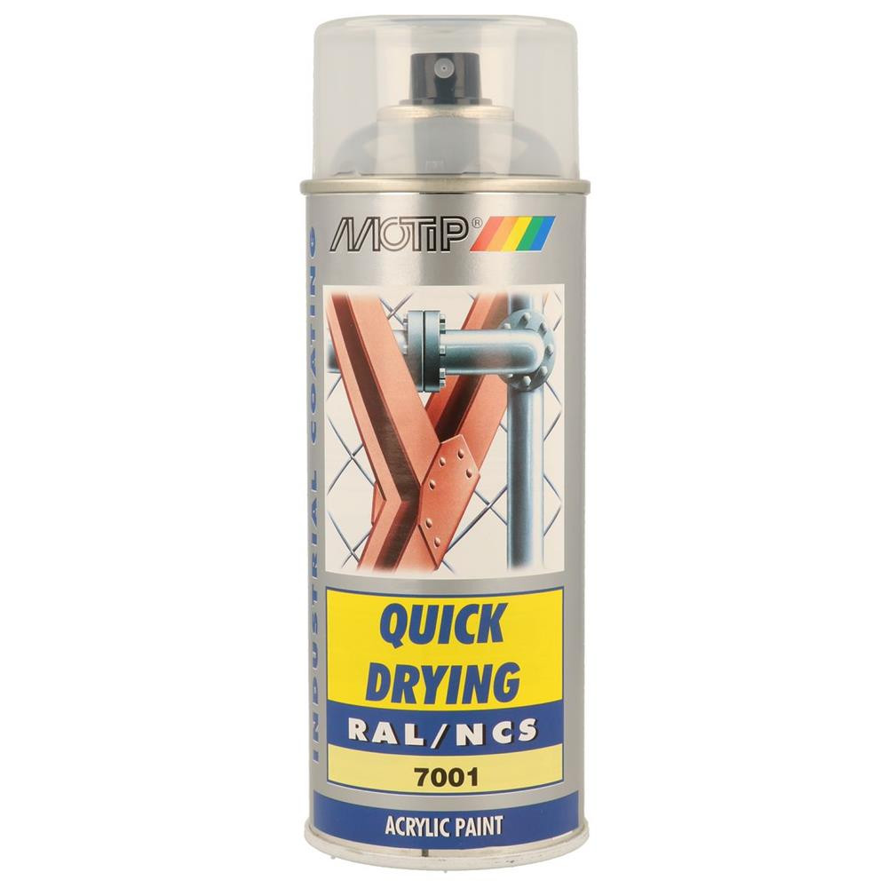 Aerosol paint RAL 7001 MOTIP RAL 400ml - MTP-07026 - 07026 - 8711347070268