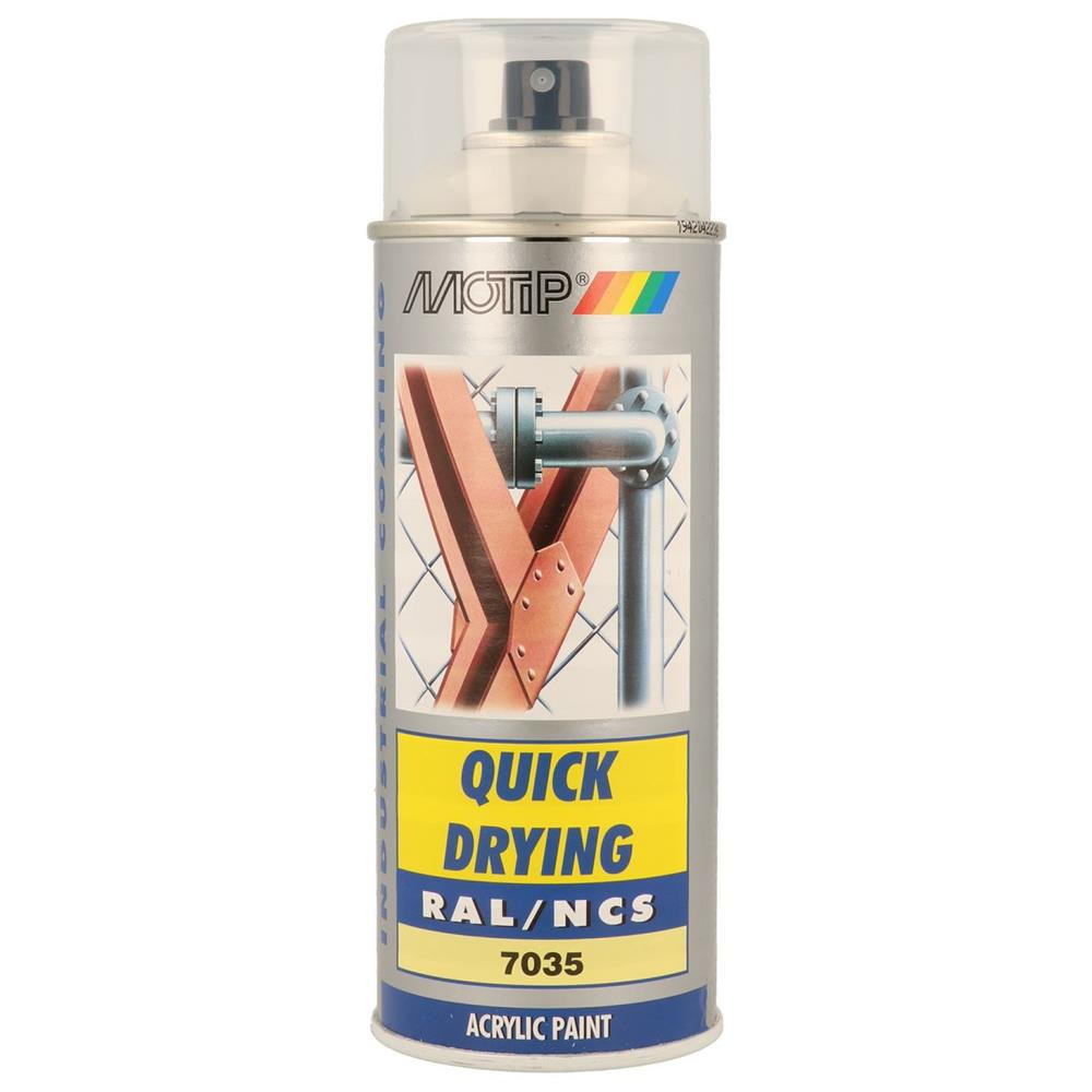 Peinture aérosol RAL 7035 MOTIP RAL 400ml - MTP-07034 - 07034 - 8711347070343