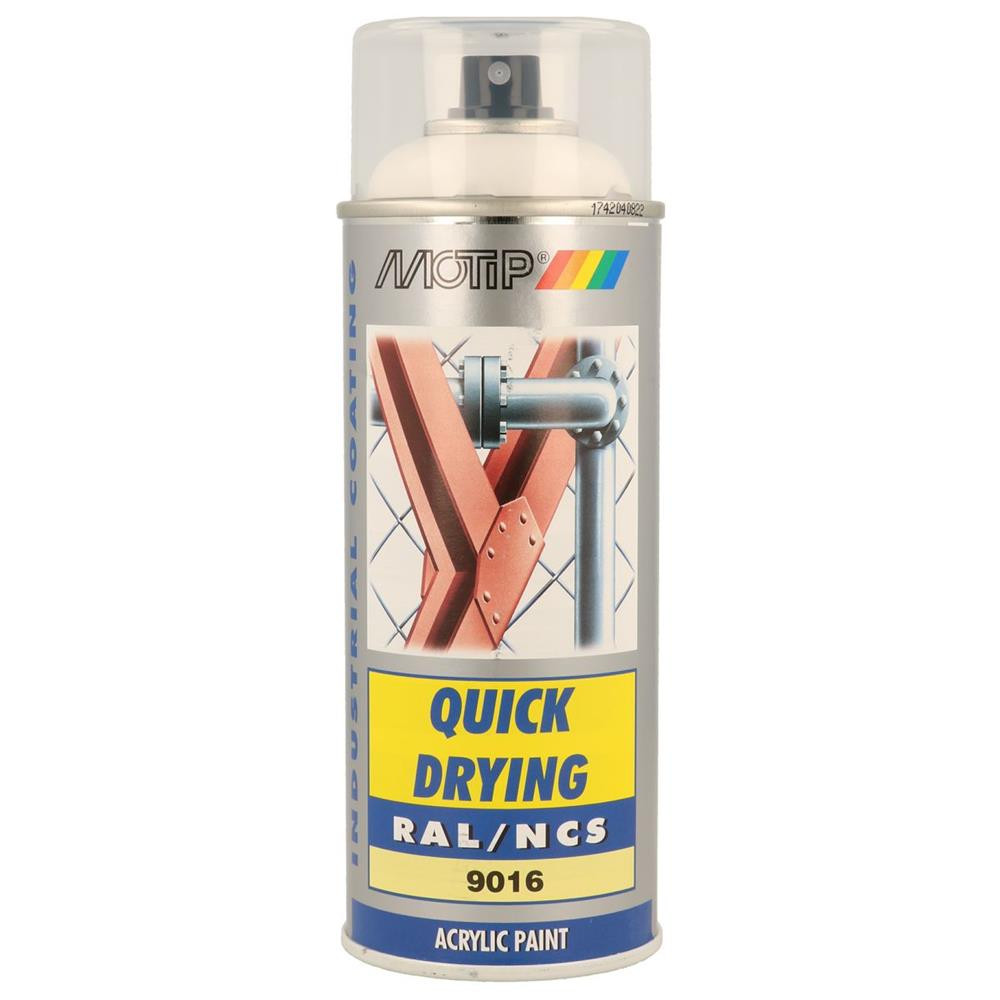 Vernice aerosol RAL 9016 MOTIP RAL 400ml - MTP-07037 - 07037 - 8711347116799