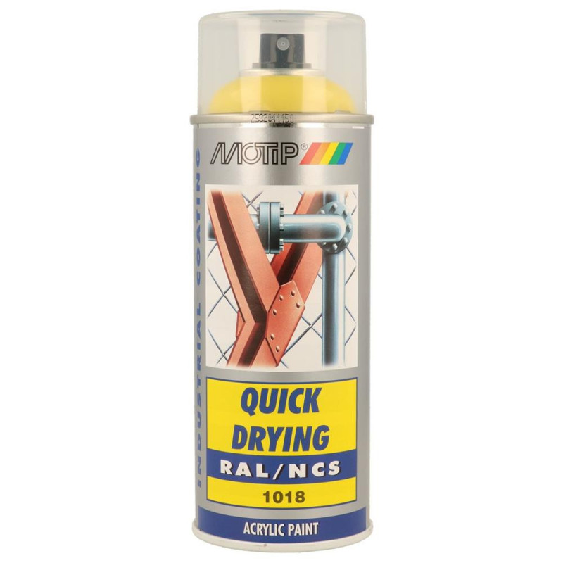 Spuitverf RAL 1018 MOTIP RAL 400ml - MTP-07063 - 07063 - 8711347070633