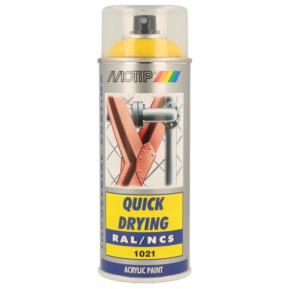 Spuitverf RAL 1021 MOTIP RAL 400ml - MTP-07074 - 07074 - 8711347070749