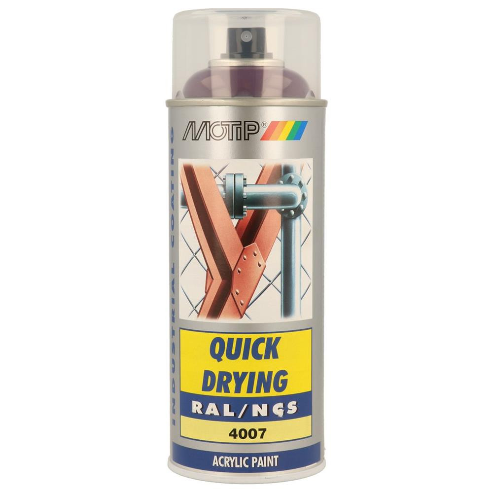 Peinture aérosol RAL 4007 MOTIP RAL 400ml - MTP-07125 - 07125 - 8711347128419