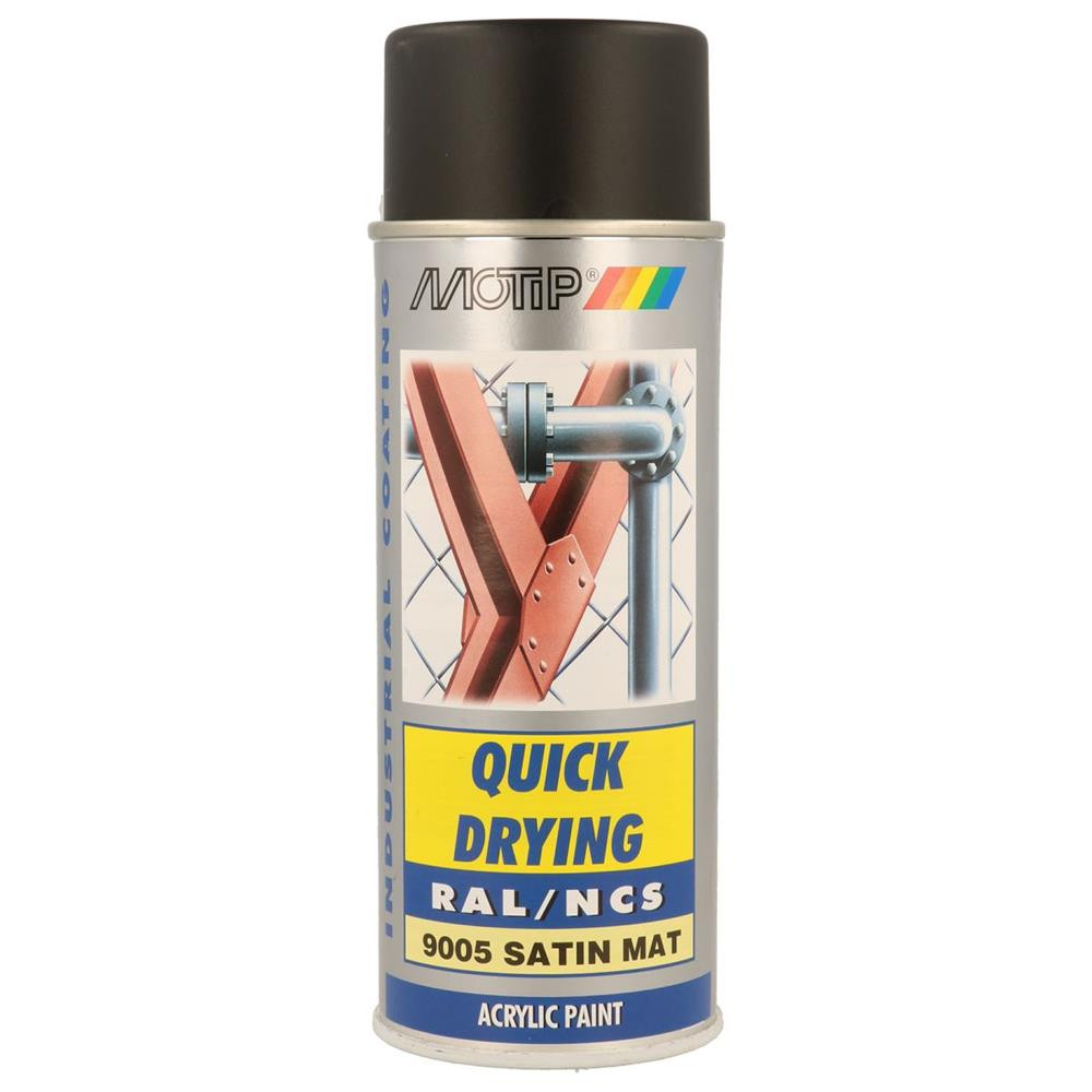 Peinture aérosol RAL 9005 MOTIP RAL 400ml - MTP-07164 - 07164 - 8711347129072