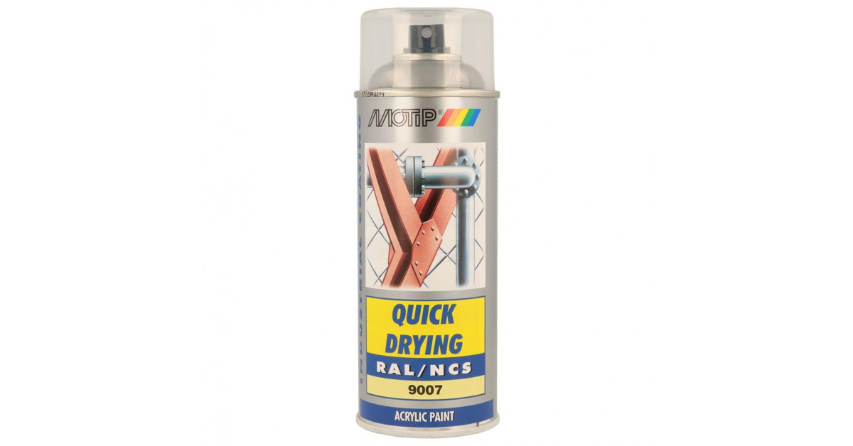Peinture aérosol RAL 9007 MOTIP RAL 400ml