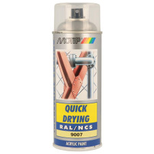 RAL 9007 spuitverf MOTIP RAL 400ml - MTP-07216 - 07216 - 8711347072163