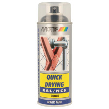 Spuitverf RAL 9005 MOTIP RAL 400ml - MTP-07236 - 07236 - 8711347072361