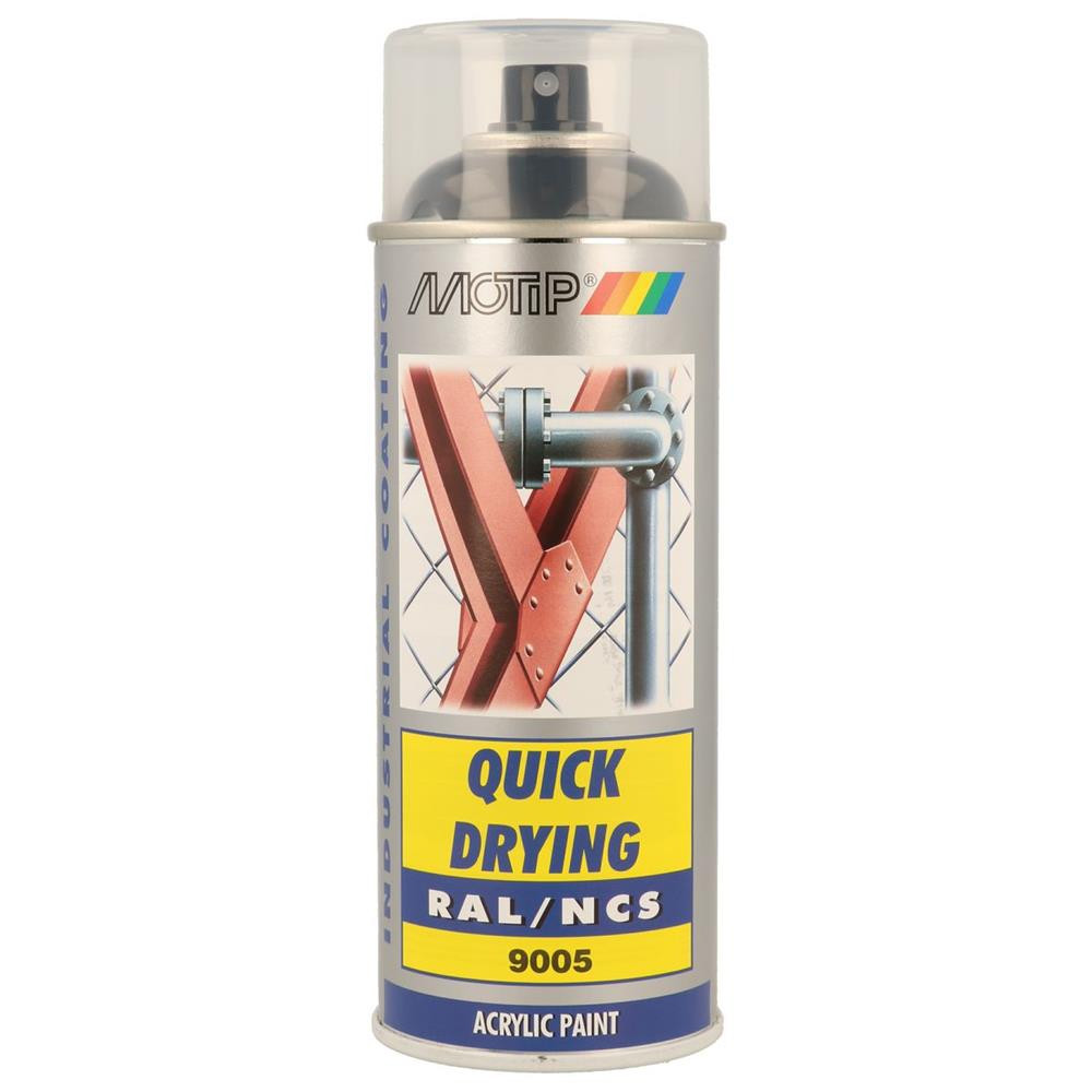 Aerosol paint RAL 9005 MOTIP RAL 400ml - MTP-07236 - 07236 - 8711347072361