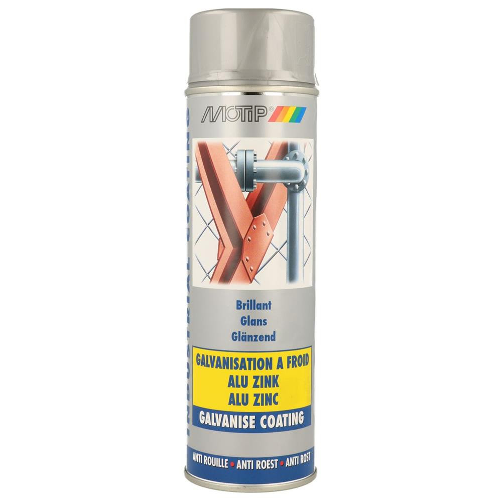 Cold galvanizing paint Alu Zinc Brilliant MOTIP RAL 500ml - MTP-07302 - 07302 - 8711347111831