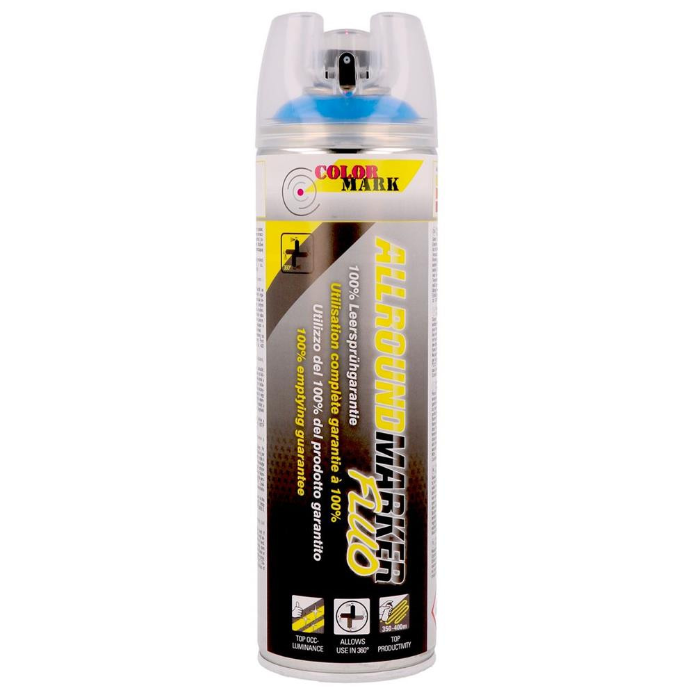 Verf MOTIP Spotmarker Allround Fluorescerend Blauw 500ml - MTP-201622 - 201622 - 4048500201622